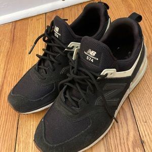 New balance sneakers, black, 8.5